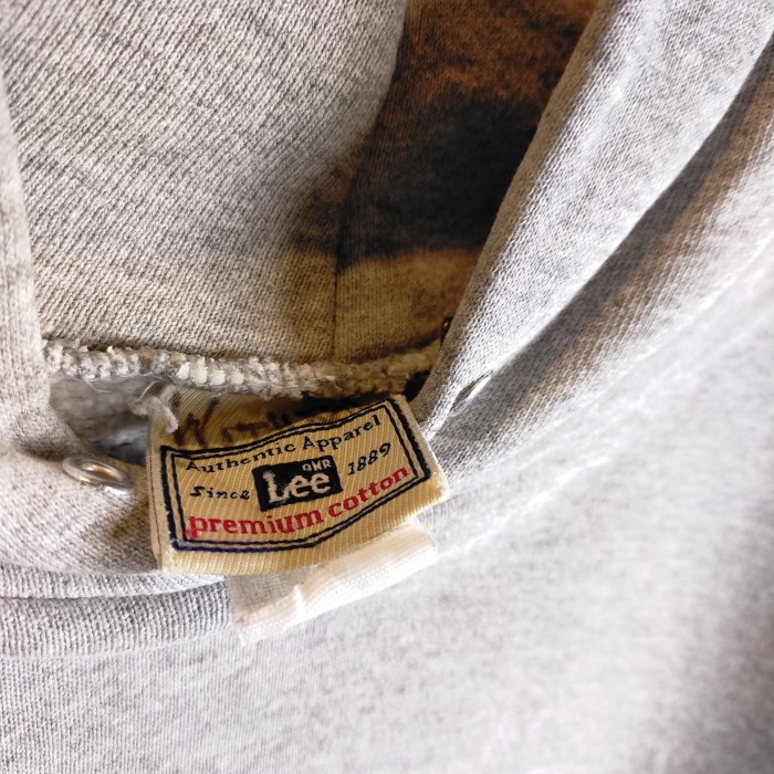 90's リー Lee Premium Cotton / カレッジ プリントパーカー Print Hoodie / USED | Vintage.City 古着屋、古着コーデ情報を発信