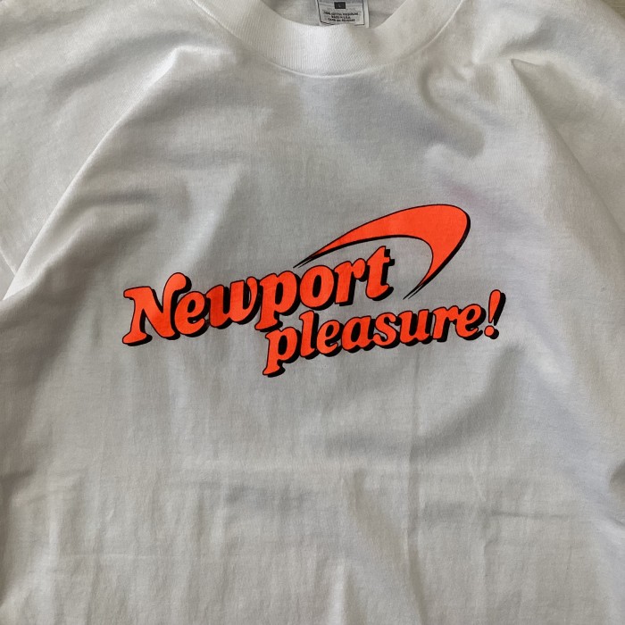 90's new port/ニューポート 企業Tシャツ 白T タバコTシャツ fc-580 ...