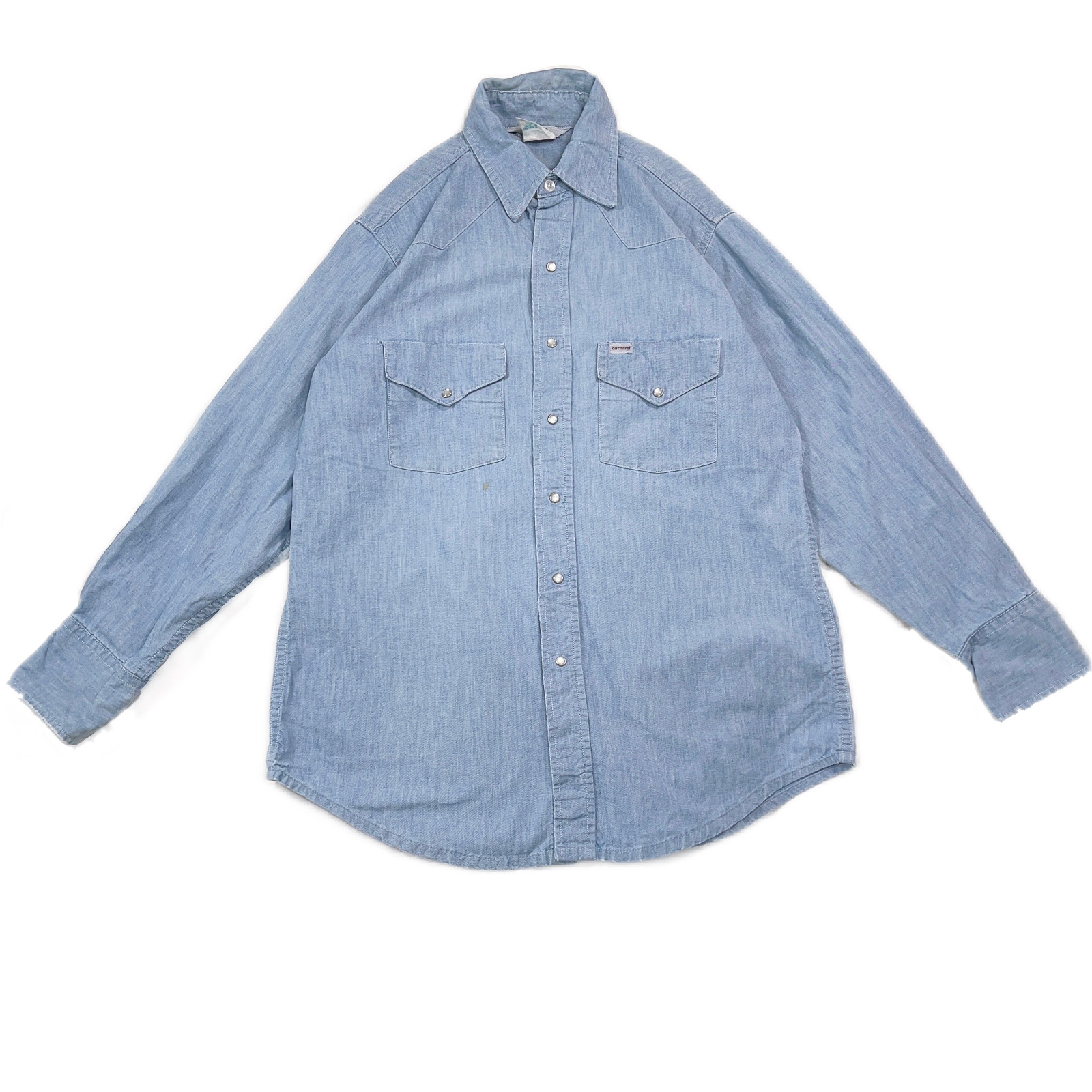 Carhartt western chambray shirt カーハート ウエスタンシャツ 長袖 ...