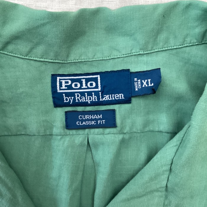 90's Ralph Lauren/ラルフローレン CURHAM 半袖開襟シャツ オープン