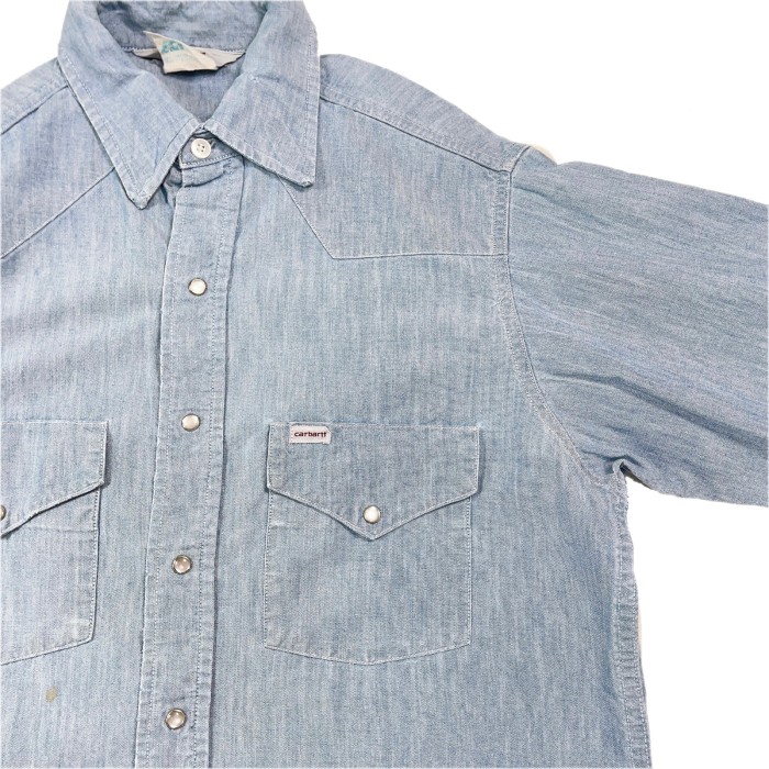 Carhartt western chambray shirt カーハート ウエスタンシャツ 長袖シャツ 24032315 | Vintage.City 빈티지숍, 빈티지 코디 정보
