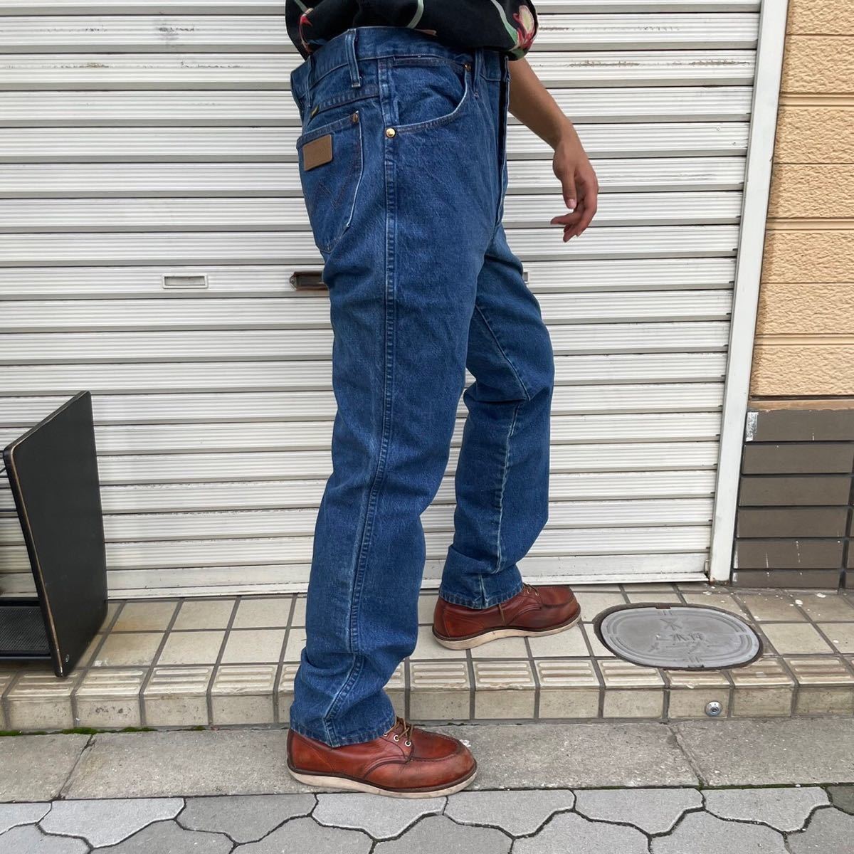 濃紺 90s Wrangler 936PWD INDIGO DENIM PANTS MADE IN Mexico 1990s