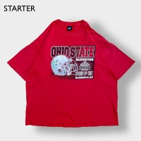 【STARTER】Tシャツ オハイオ州立大学 OHIO STATE プリント バックアイズフットボール BUCKEYES 2XL ビッグシルエット レッド スターター 半袖 夏物 us古着 | Vintage.City 古着屋、古着コーデ情報を発信
