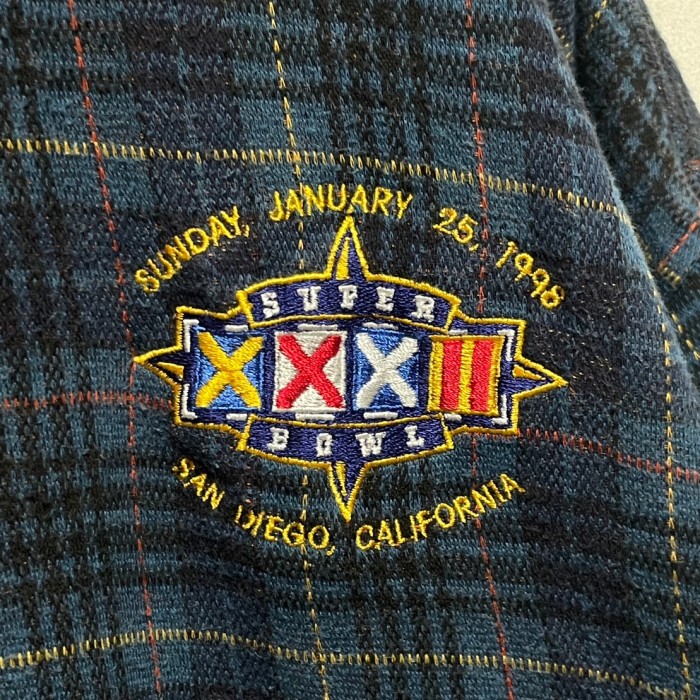 “SUPER BOWL” S/S Plaid Polo Shirt | Vintage.City 古着屋、古着コーデ情報を発信