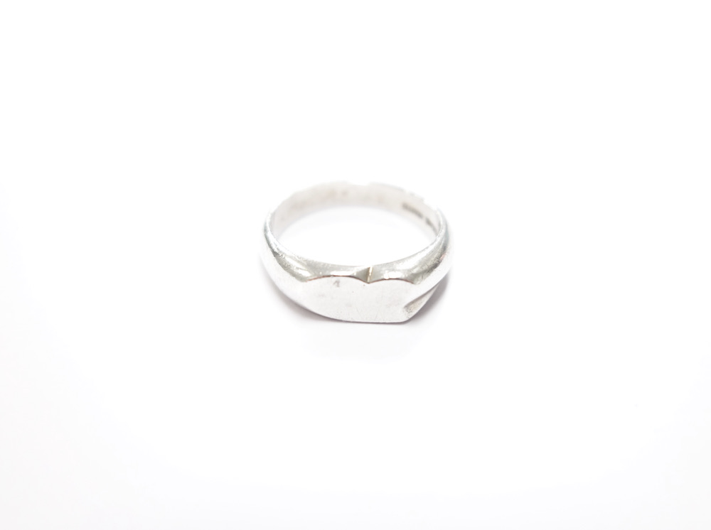 Tiffany & Co ティファニー カーブドハート リング 指輪 silver 号