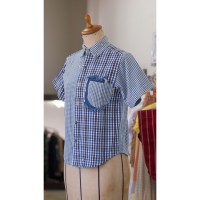 #723 GUESS / shirt 半袖シャツ ブルー USA | Vintage.City 古着屋、古着コーデ情報を発信