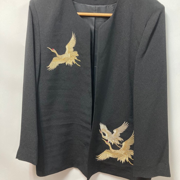 鶴　刺繍　ジャケット | Vintage.City 古着屋、古着コーデ情報を発信