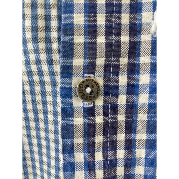 #723 GUESS / shirt 半袖シャツ ブルー USA | Vintage.City 古着屋、古着コーデ情報を発信