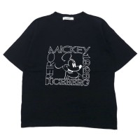 ICEBERG × Disney キャラクター Tシャツ XL ブラック コットン ミッキーマウス イタリア製 | Vintage.City 古着屋、古着コーデ情報を発信