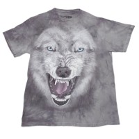L 42/44size wolf Animal Tie-dye TEE オオカミ アニマル タイダイ | Vintage.City 古着屋、古着コーデ情報を発信