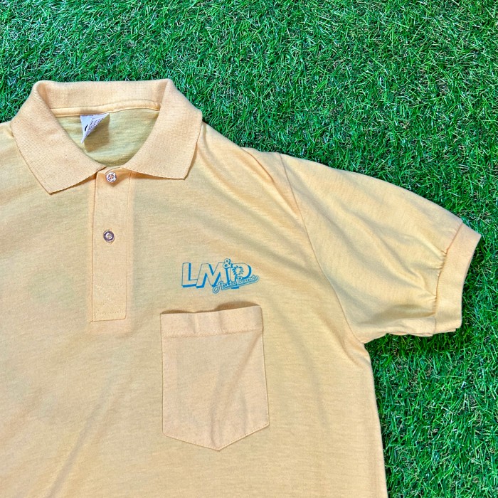 80s LM&P Polo Shirt Corporate Logo Polo Shirt / Made In USA 企業
