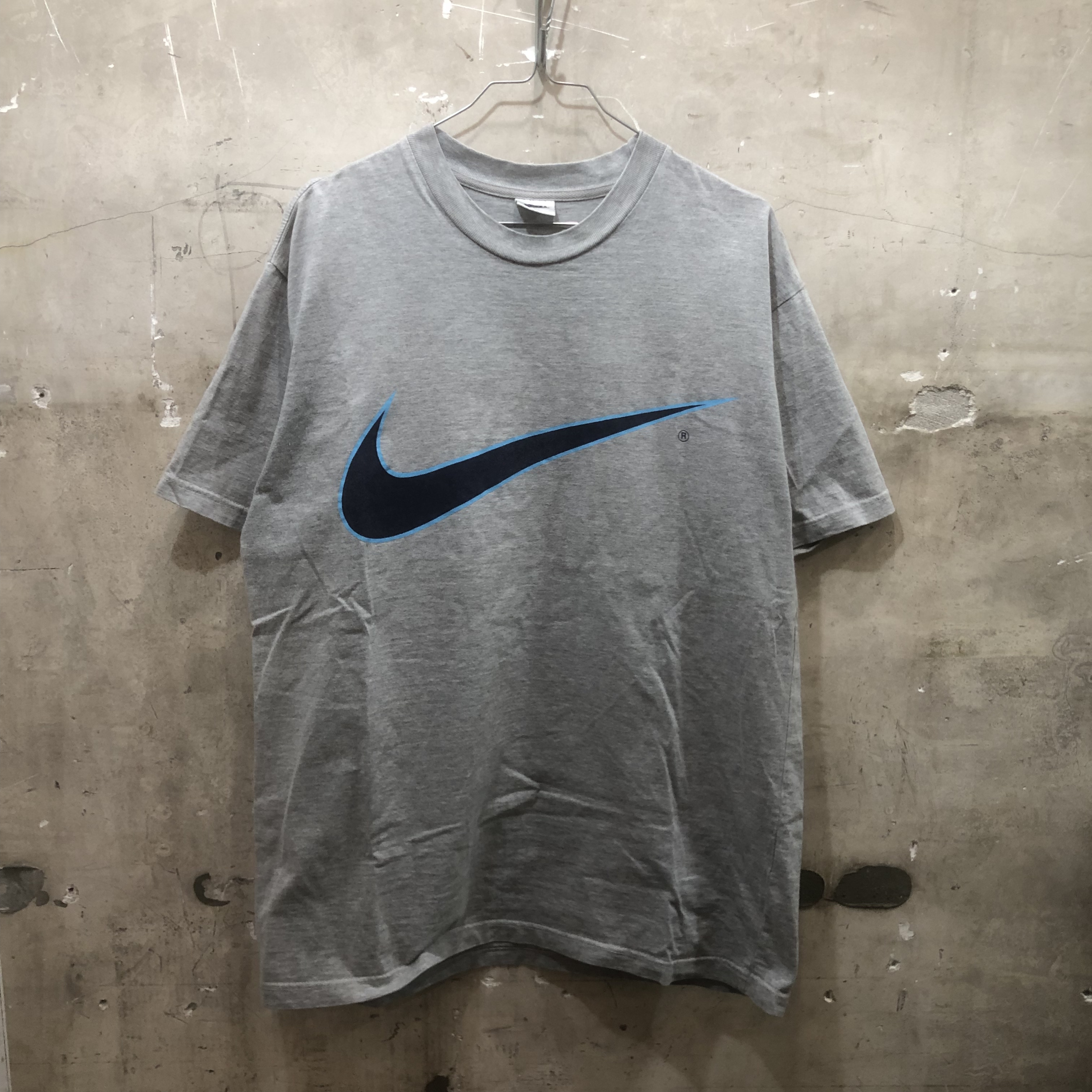 90sY2K ビンテージ ナイキ ビッグスウォッシュ NIKE ビッグサイズ 白 ...