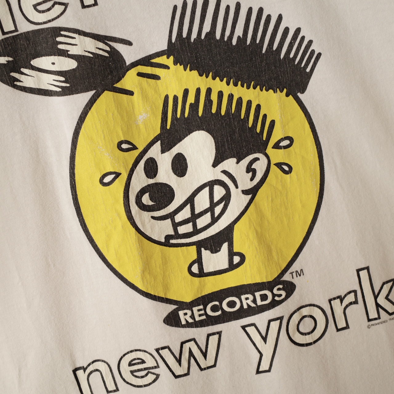 希少！USA製 90s nervous RECORDS new york ヴィンテージTシャツ XL ナーバスレコード | Vintage.City