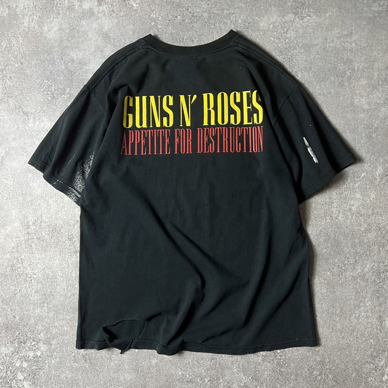 雰囲気系 00s Guns N' Roses Appetite for Destruction プリント 半袖