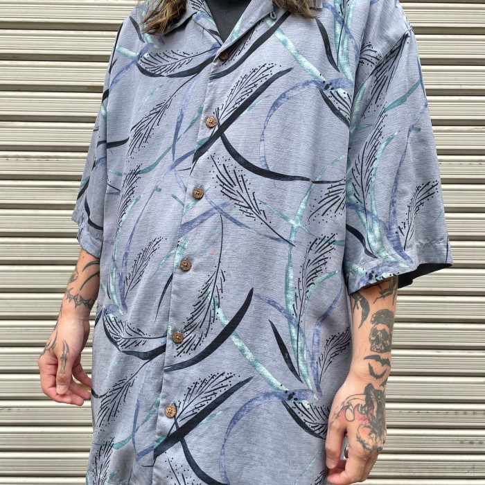 “Tommy Bahama” S/S Wheat Pattern Silk Shirt | Vintage.City 빈티지숍, 빈티지 코디 정보
