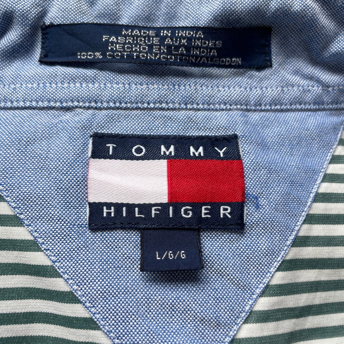 90年代 TOMMY HILFIGER GOLFトミーヒルフィガー ストライプシャツ