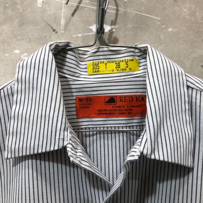 アメリカ古着 レッドキャップ ストライプ 半袖ワークシャツ | Vintage.City 古着屋、古着コーデ情報を発信