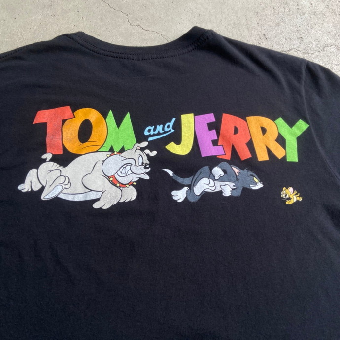 新品未使用 90'S トムとジェリー 半袖Tシャツ 白 サイズL デッドストック