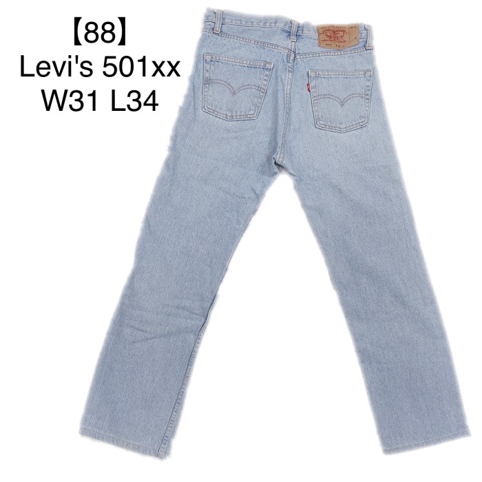 88】90's W31 L34 Levi's 501xx USA denim pants リーバイス 501 ...