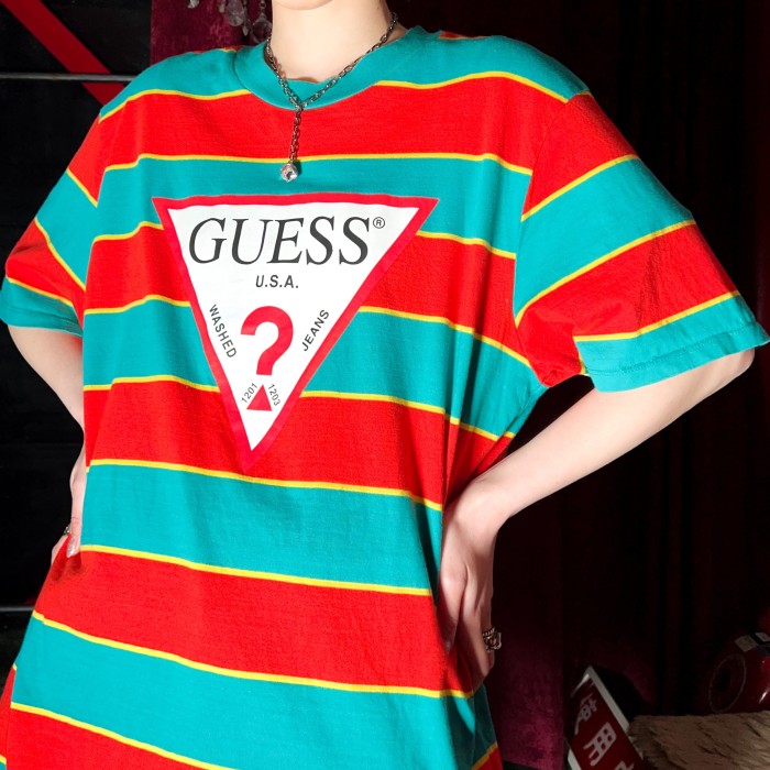 GUESS マルチボーダー プリントTEE | Vintage.City Vintage Shops, Vintage Fashion Trends