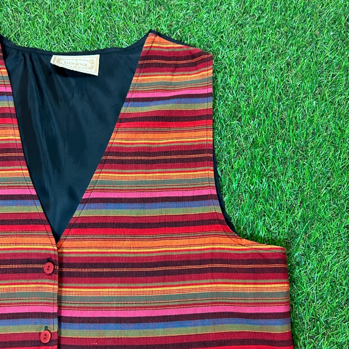 90s Sarape Vest / Vintage ヴィンテージ 古着 メキシカン ネイティブ