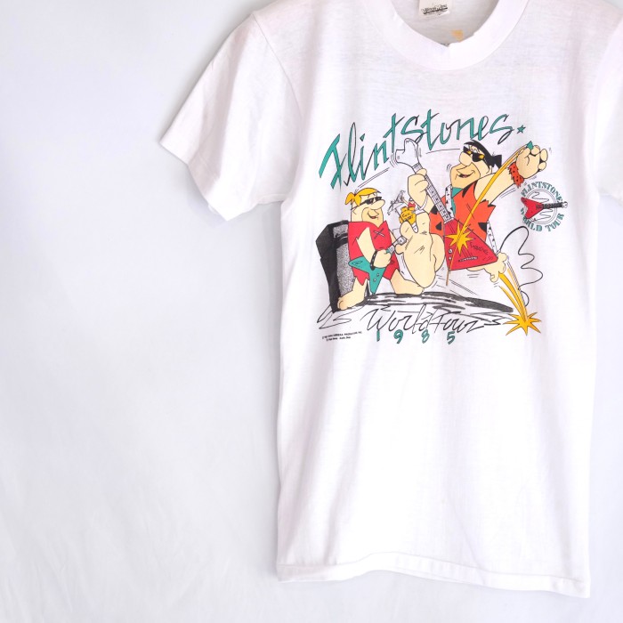 FLINTSTONES 80sコットンポリツアーTシャツ Made in USA | Vintage.City