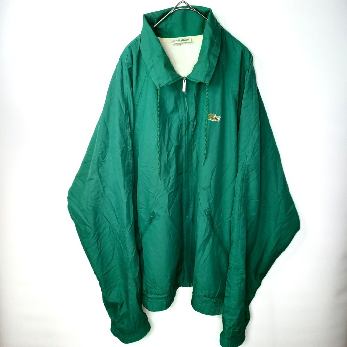 フレラコ　フルジップ　ナイロンジャケット　オーバーサイズ　刺繍ロゴ　グリーン | Vintage.City 빈티지숍, 빈티지 코디 정보