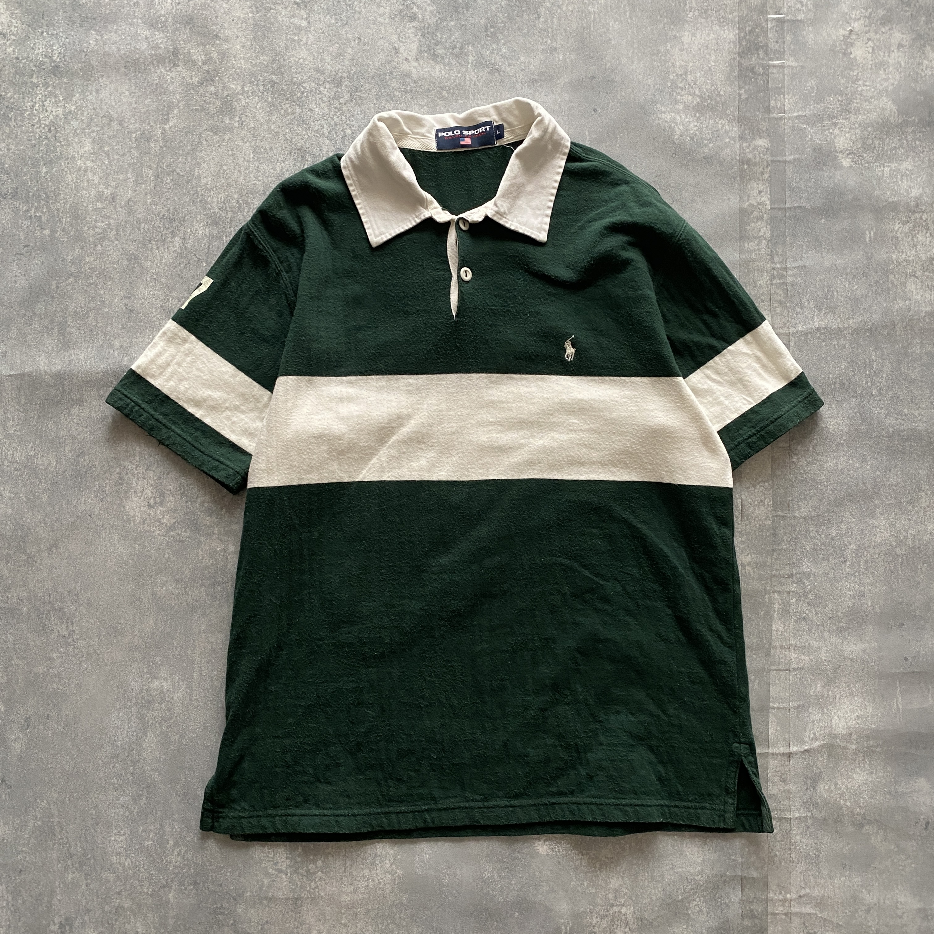 366【人気モデル】ラルフローレン 刺繍ロゴ ワンポイント ラガーシャツ 