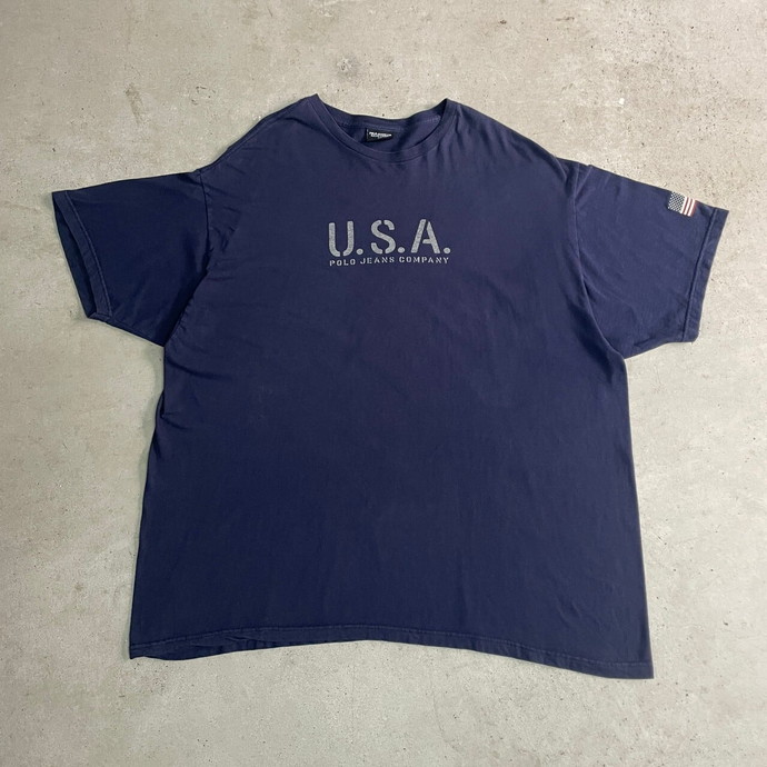 90s POLO JEANS リンガーTシャツ  ポロジーンズ