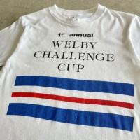 雰囲気系 80年代 USA製 adidas アディダス WELBY CHALLENGE CUP プリントTシャツ レディースS相当 | Vintage.City 빈티지숍, 빈티지 코디 정보