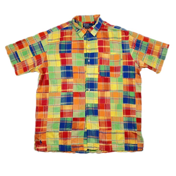 Lsize Polo by Ralph patchwork shirt ポロラルフローレン　パッチワーク　シャツ | Vintage.City 古着屋、古着コーデ情報を発信