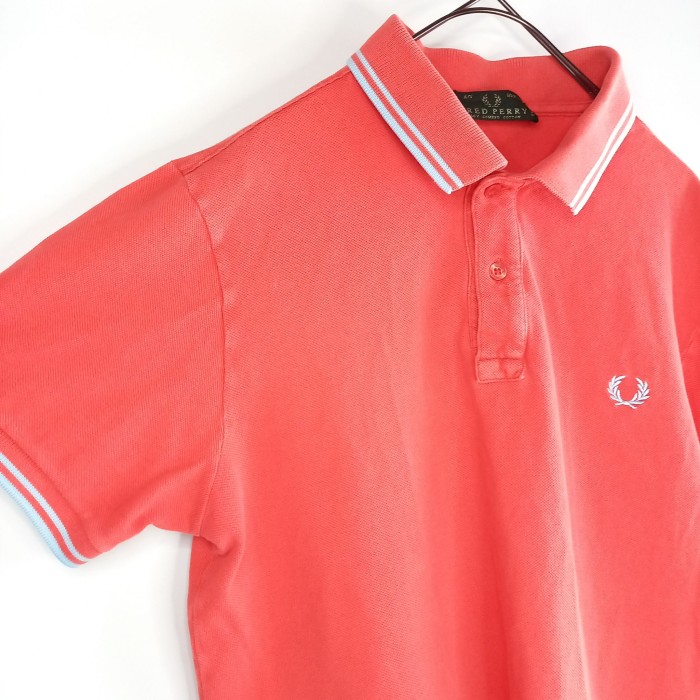 イタリア製　フレッドペリー　ポロシャツ　半袖　ユーロ古着　ピンク　40サイズ | Vintage.City 빈티지숍, 빈티지 코디 정보