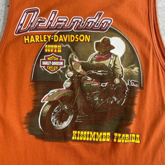 Harley-Davidson ハーレーダビッドソン 両面プリント ノースリーブ 