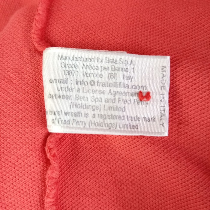 イタリア製　フレッドペリー　ポロシャツ　半袖　ユーロ古着　ピンク　40サイズ | Vintage.City 빈티지숍, 빈티지 코디 정보