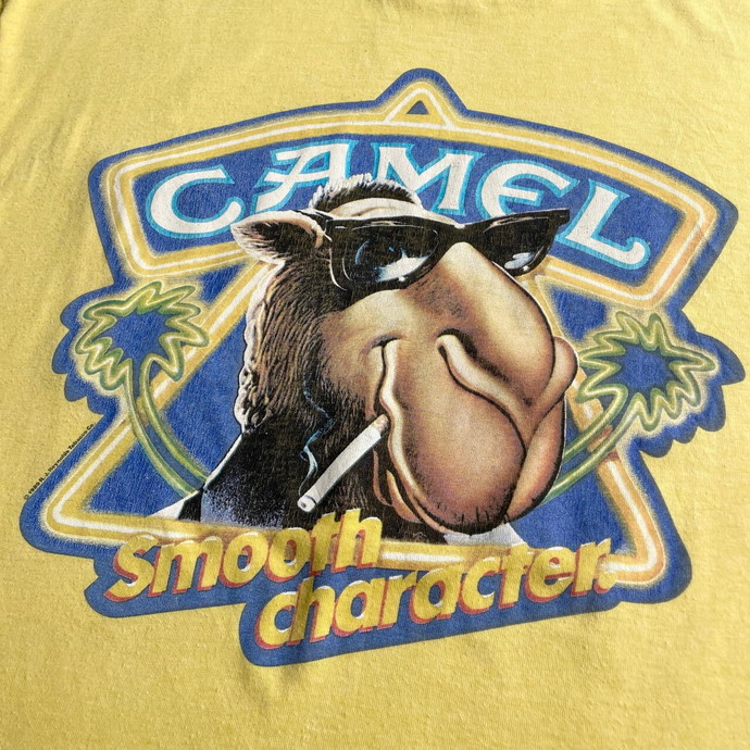 80年代 CAMEL キャメル タバコ ポケットTシャツ メンズXL