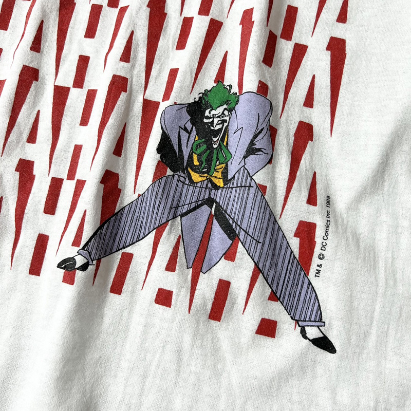 80s バットマン オフィシャル ジョーカー プリント 半袖 Tシャツ / 80