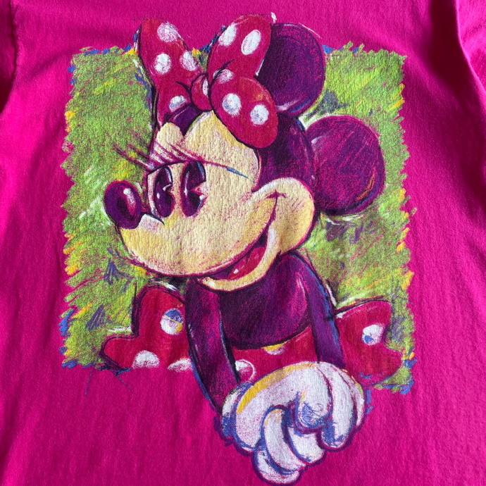 90年代 Disney ディズニー ミニーマウス アート プリントTシャツ ...