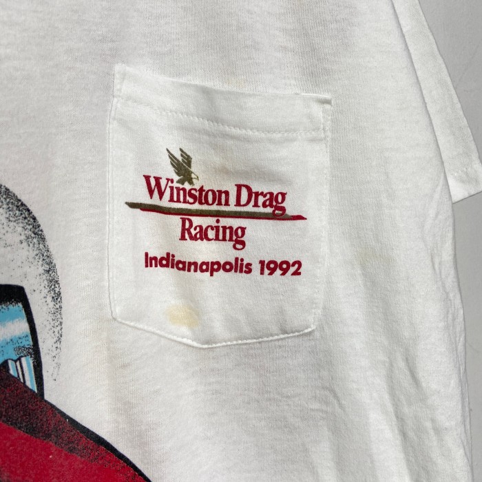 90s Winston ドラッグレーシンポケットTシャツ タバコ XL | Vintage.City