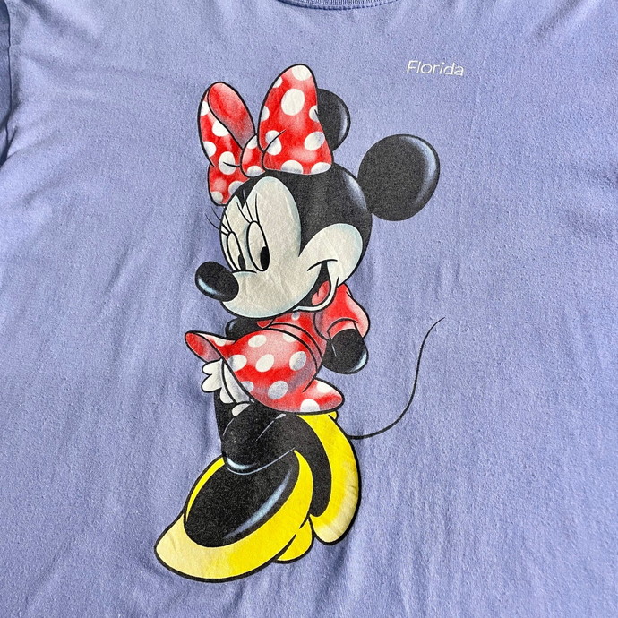 90年代 Disney ディズニー ミニーマウス プリントTシャツ キャラクター 