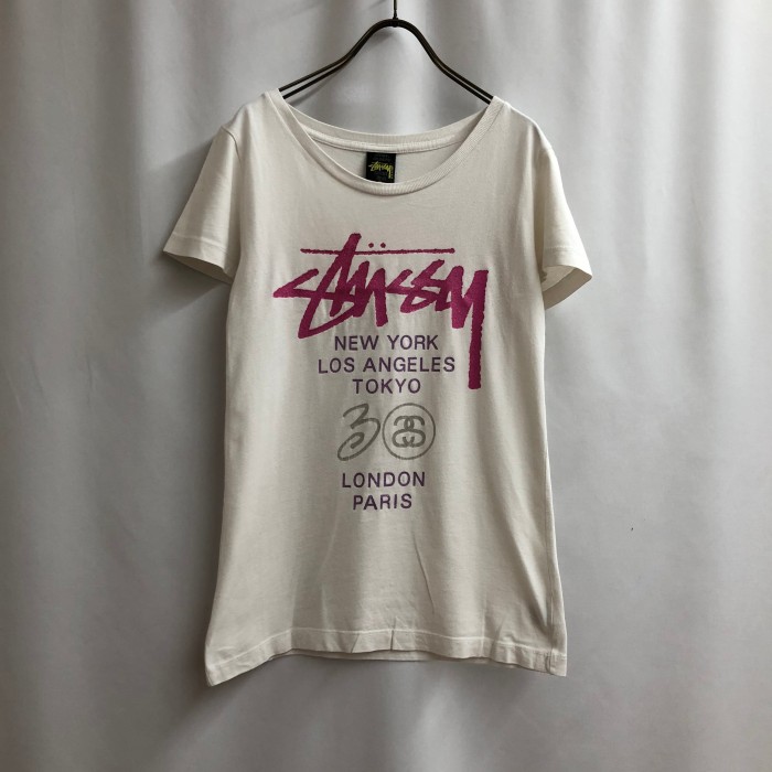 STUSSY ステューシー 半袖Tシャツ ワールドツアー USA製 30th 30年記念 
