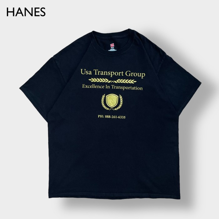 HANES】企業系 プリントTシャツ 運送会社 Usa Transport Group X-LARGE