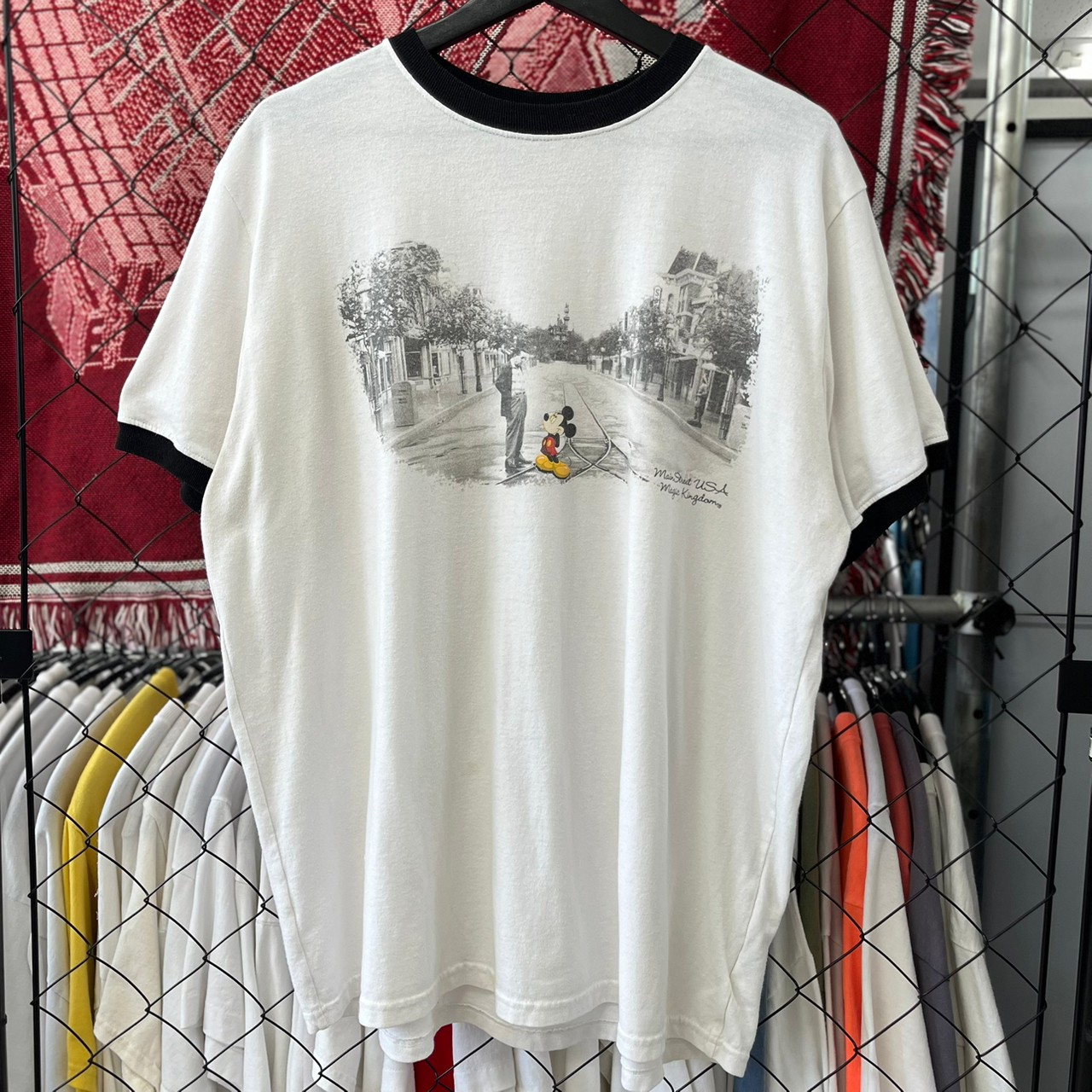 ディズニーヴィンテージ ミッキーマウス デザインTシャツ リンガー L 古着 古着屋 埼玉 ストリート オンライン 通販 アメカジ ヴィンテージ |  Vintage.City