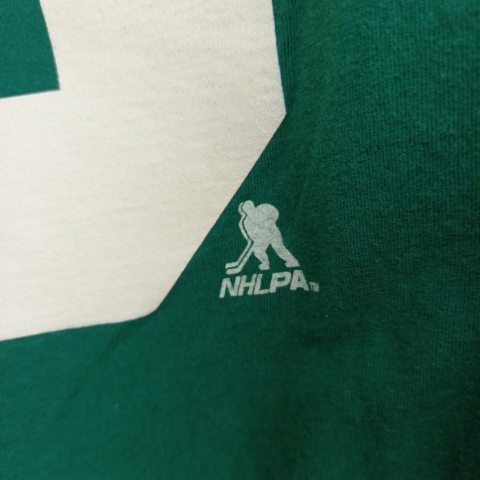 リーボック　NHL　ホッケー　レトロTシャツ　ビッグロゴ　両面プリント　背番号　グリーン　緑　XL | Vintage.City 古着屋、古着コーデ情報を発信