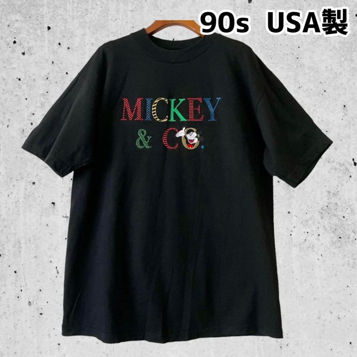 希少 90s ミッキー  vtg ロンT tシャツ mickey disneyミントコンディション