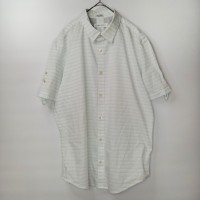 カルバンクライン　S/S　ロールアップシャツ　半袖　ボーダー　白　L/G | Vintage.City 빈티지숍, 빈티지 코디 정보