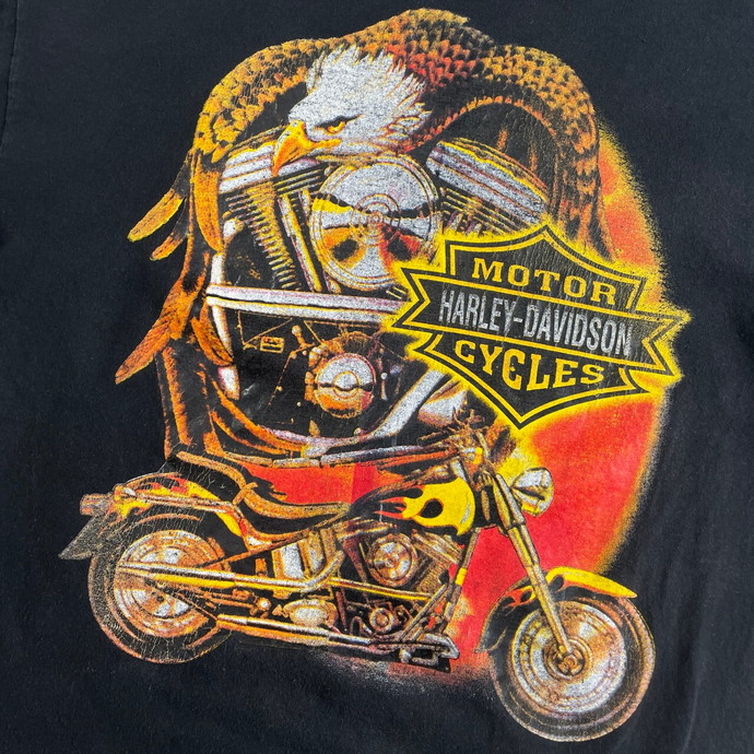 Harley-Davidson ハーレーダビッドソン Scream in Eagle 両面プリントTシャツ メンズM | Vintage.City