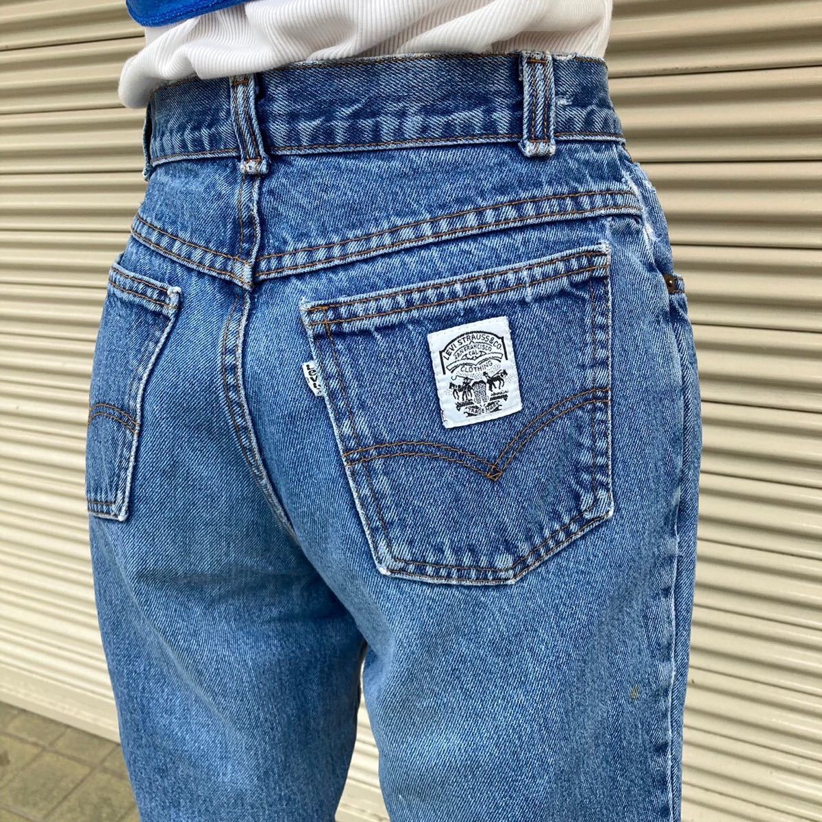 希少 80s USA製 Levi'sリーバイス 18734-0268 デニムパンツ 白タブ ...