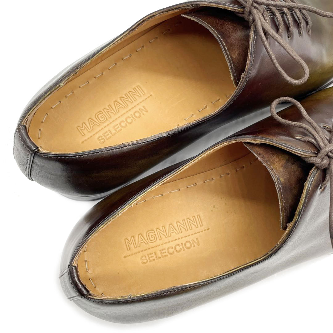 MAGNANNI SELECCION マグナーニ ホールカットシューズ 革靴 ブラウン系