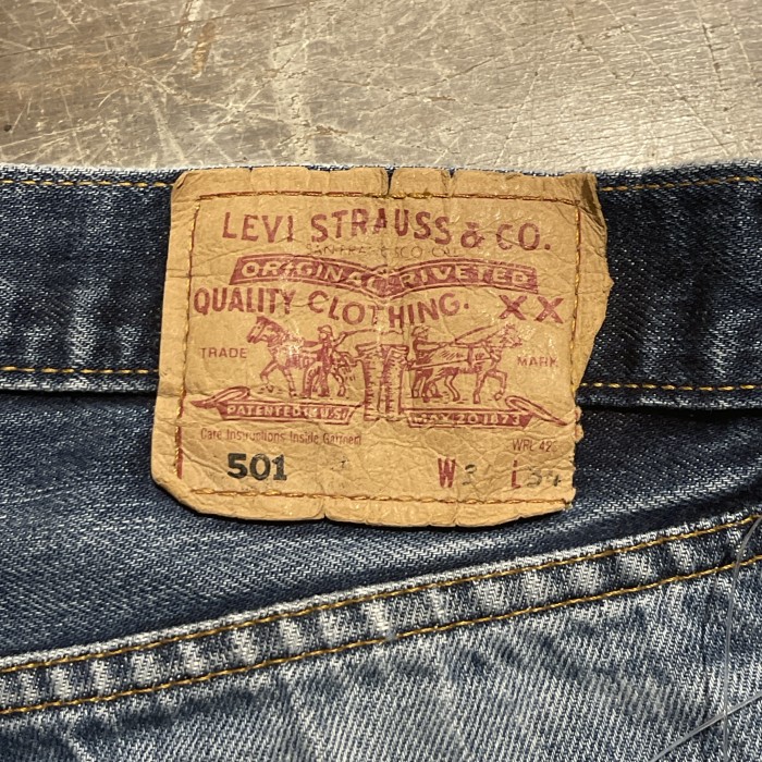 00s  Levi's 501 ユーロリーバイス デニム　カットオフ　ショートパンツ　W34 ハーフパンツ　C101 | Vintage.City 古着屋、古着コーデ情報を発信