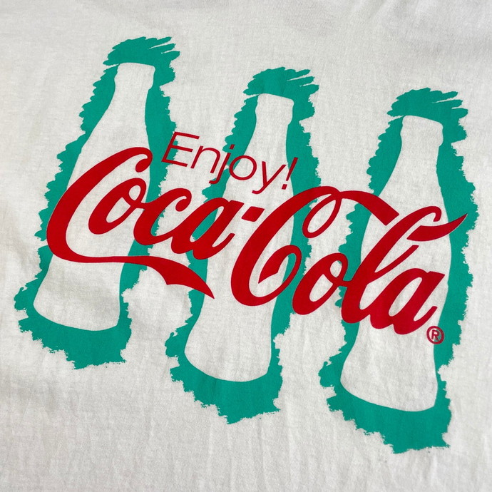 90年代 Coca-Cola コカ・コーラ アドバタイジング 企業ロゴ 両面